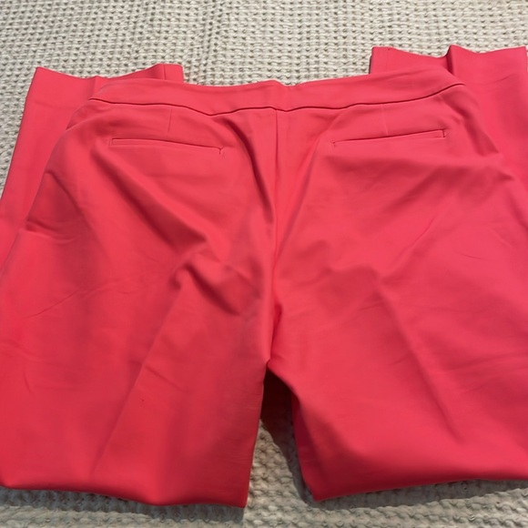 Talbots Petites Size 14p Pink Straight Leg Ankle Pants with Tailored Waistband - Picture 9 of 10